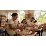 Cours hebdomadaire de poterie (tournage)