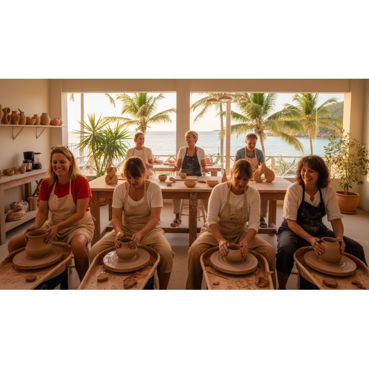 Stage de perfectionnement au tour de potier.